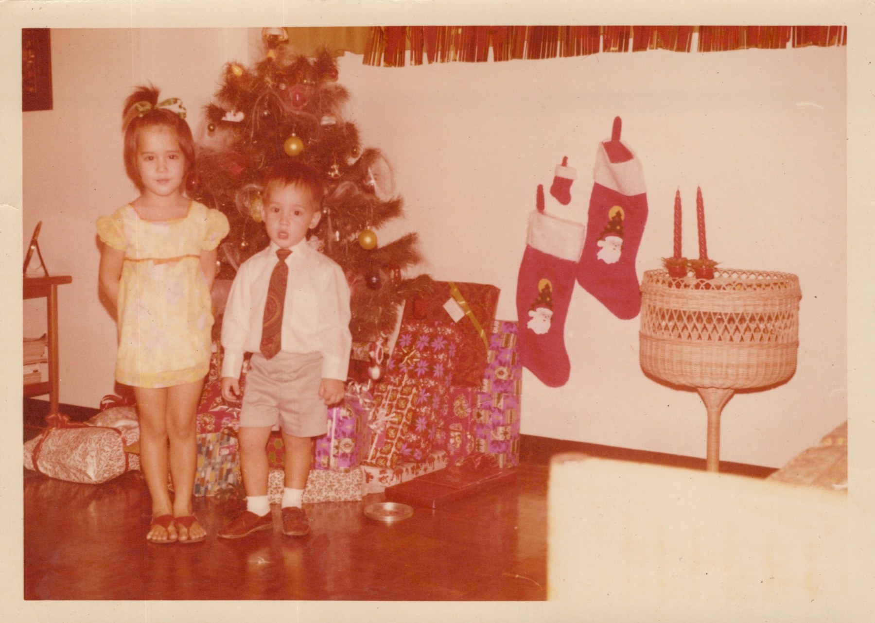 A childhood Christmas photograph