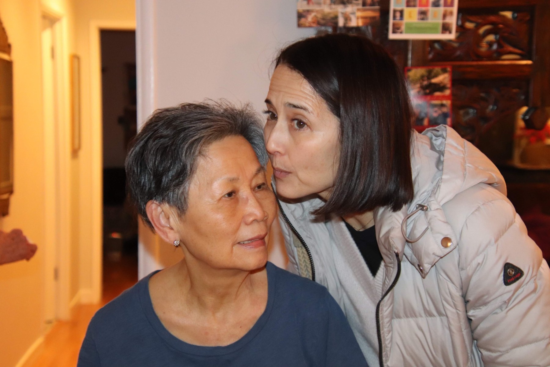 Lisa with her mother