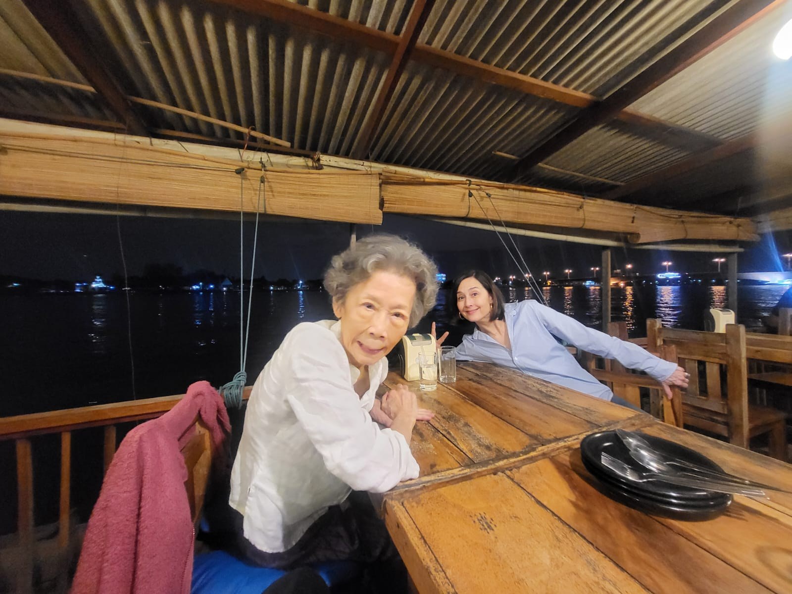An evening meal by the water