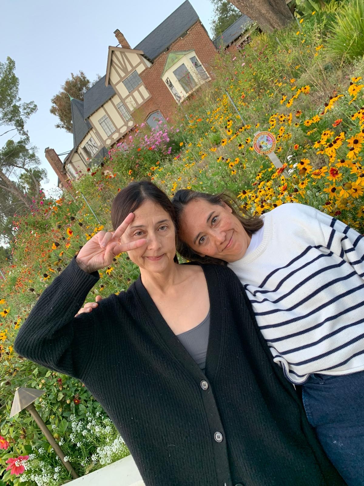 Lisa with a friend
