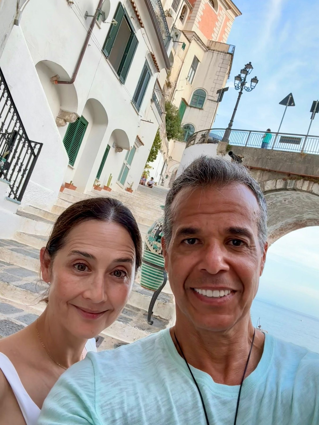 Lisa and Dan traveling together