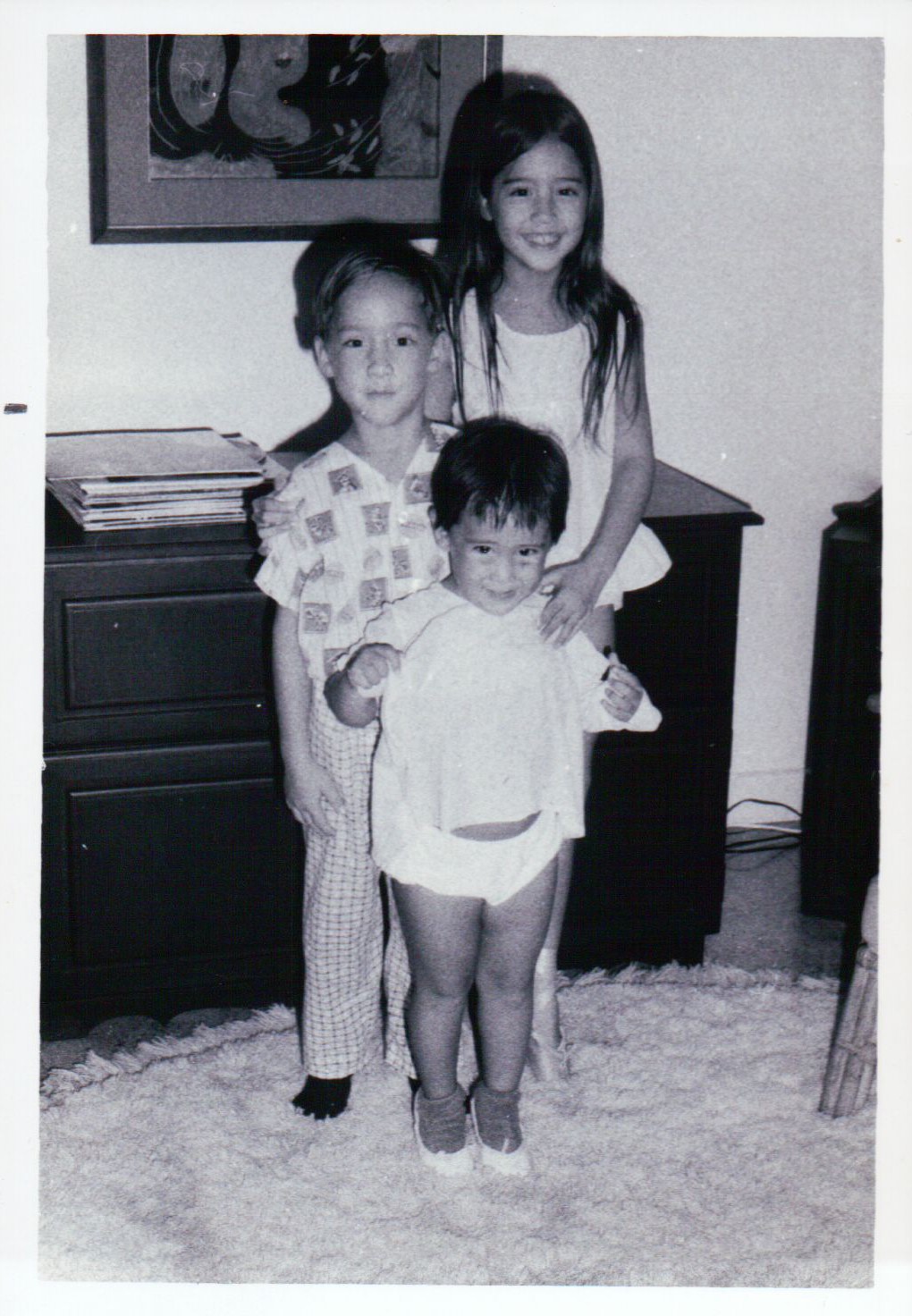 Lisa and her siblings as children